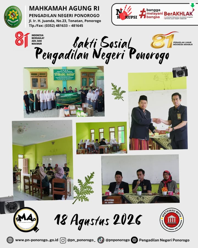 Donor Darah dalam Rangka Peringatan HUT ke-81 Kemerdekaan RI dan Mahkamah Agung RI